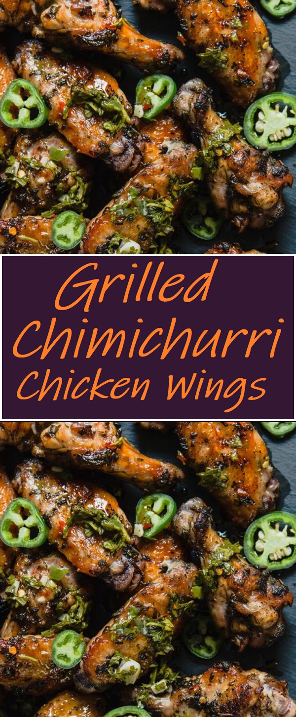 Grilled Chimichurri Chicken Wings