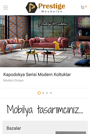 Belçika merkezli Prestige Meubelen mobilya online satış sitesi