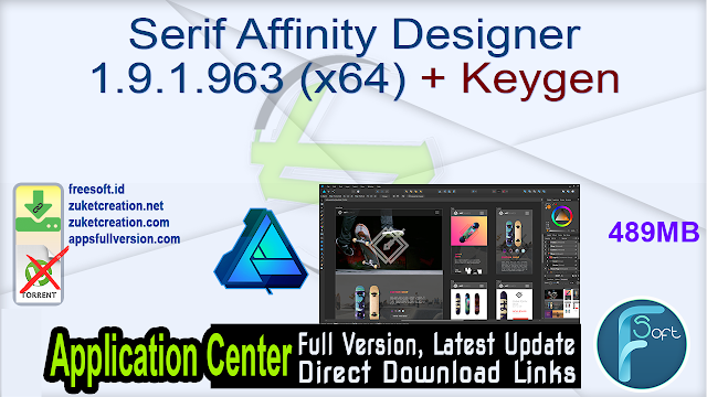Serif Affinity Designer 1.9.1.963 (x64) + Keygen Serif Affinity Designer 1.9.1.963 (x64) + Keygen