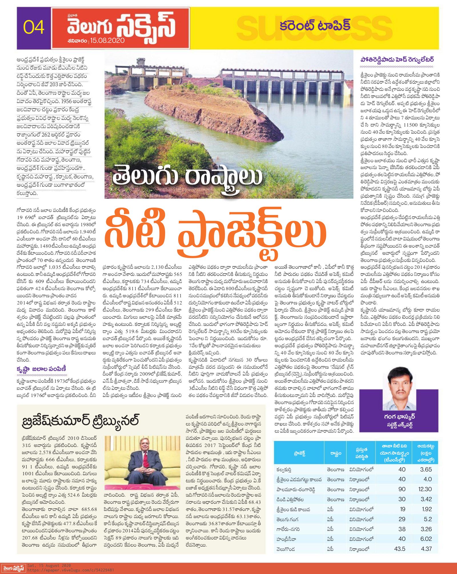 ELIBRARY TELANGANA Irrigation Projects of TELUGU STATES