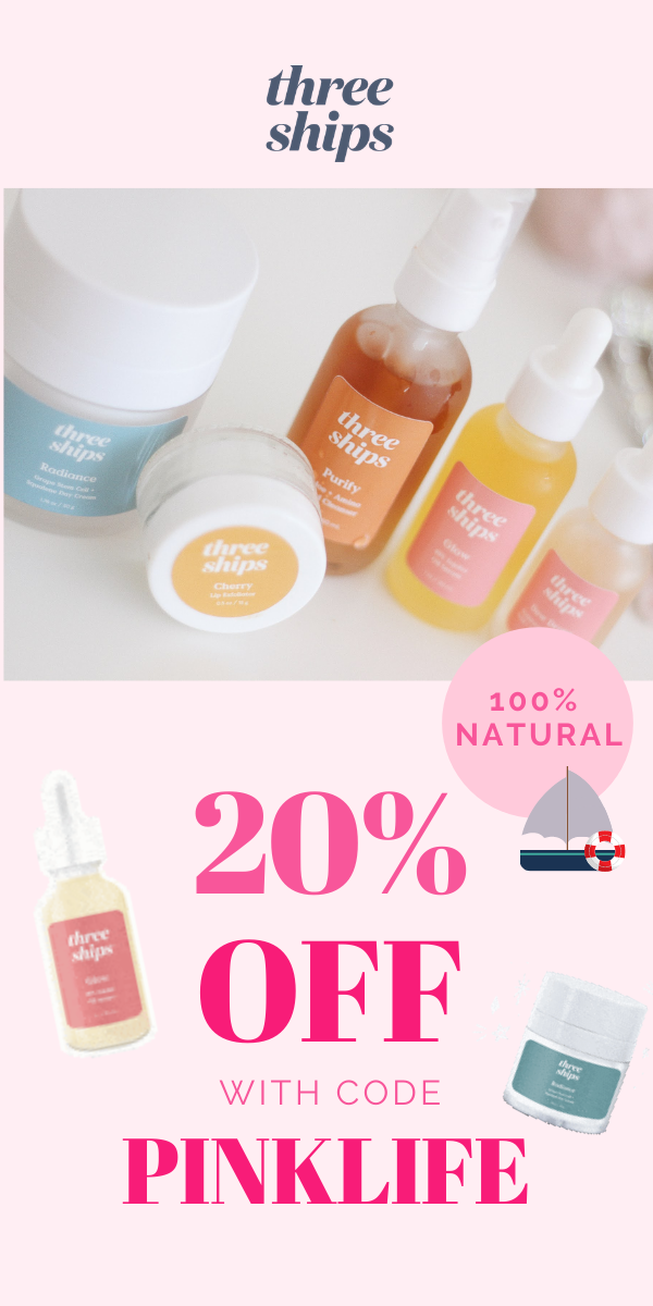 20% off Three Ships Beauty