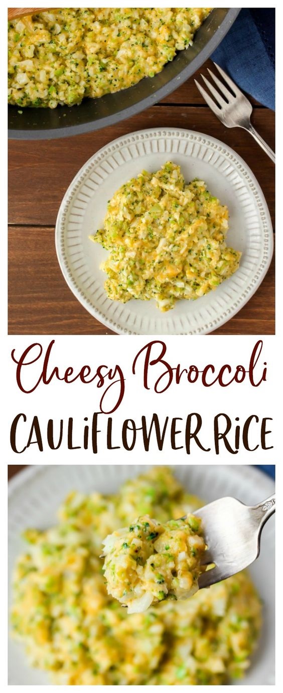 Alan Cheesy Broccoli Cauliflower Rice