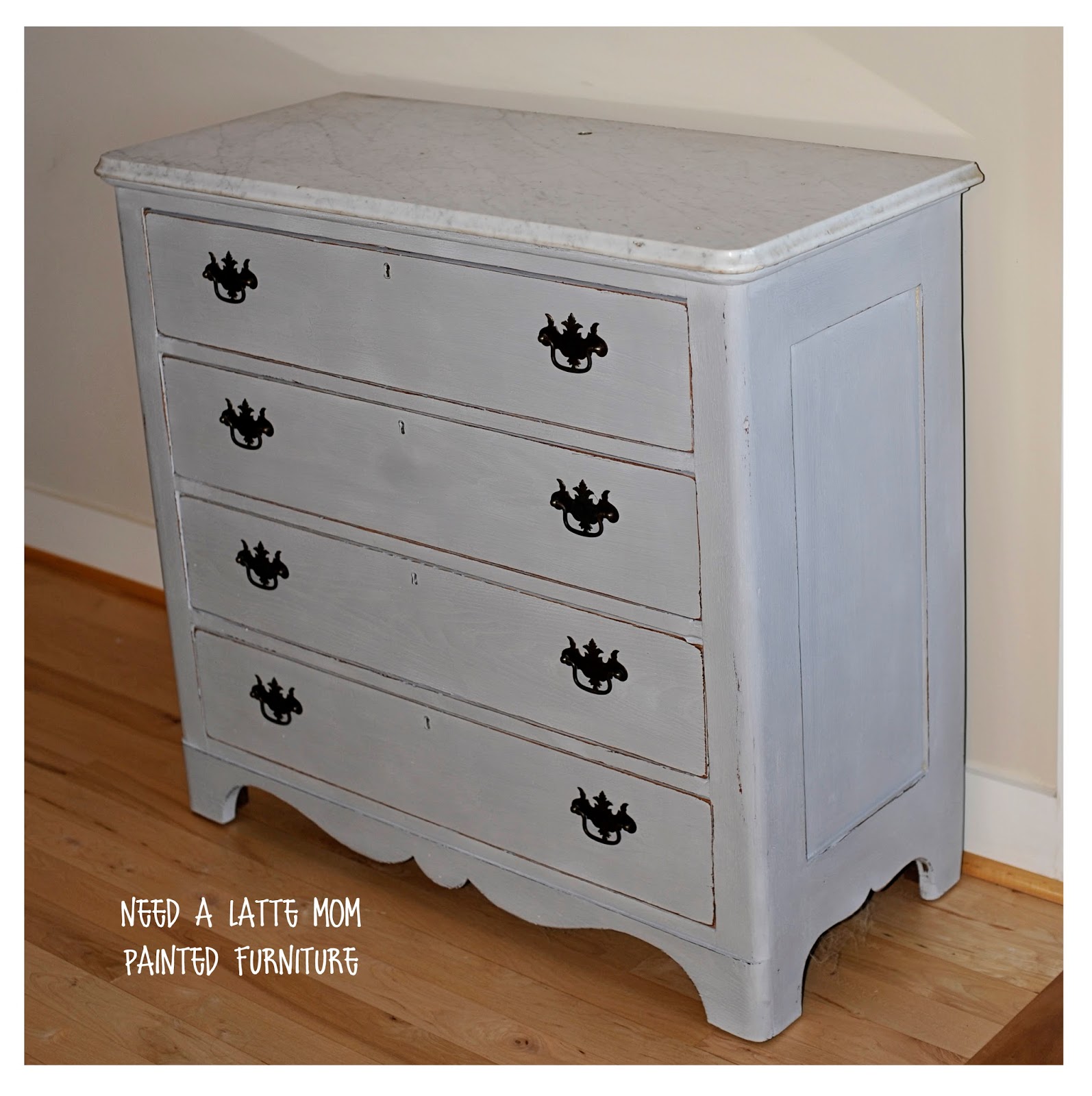 Need A Latte Mom Paris Gray by Annie Sloan {Asheville Furniture Painter}