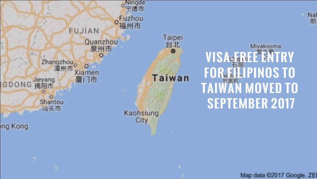 Visa Free Entry To Taiwan For Filipinos Has Been Rescheduled Visa Free Entry To Taiwan For Filipinos Has Been Rescheduled