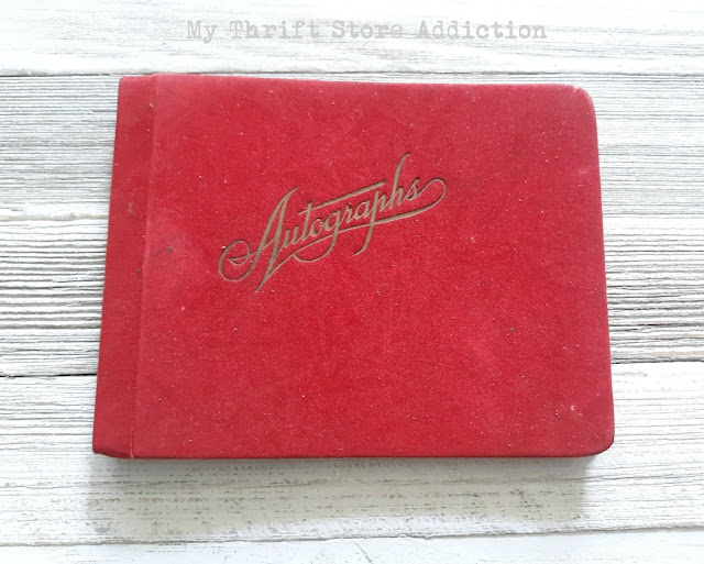 retro autograph album