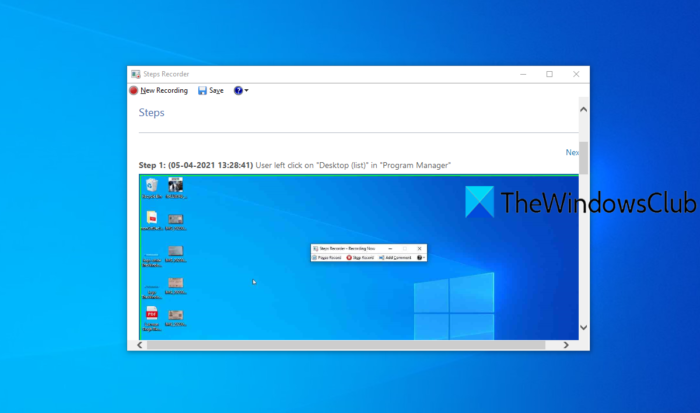 schakel Steps Recorder Windows 10 uit