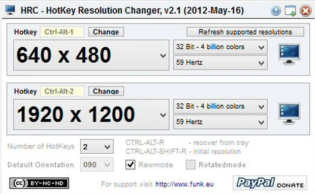 Change Screen Resolution Using hotkey resolution changer in window 10