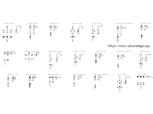 Basin Mixer cad blocks - Grohe