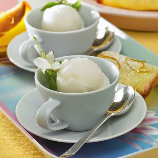 Ice Creams, Sorbets and Gelatos: Jasmine tea sorbet