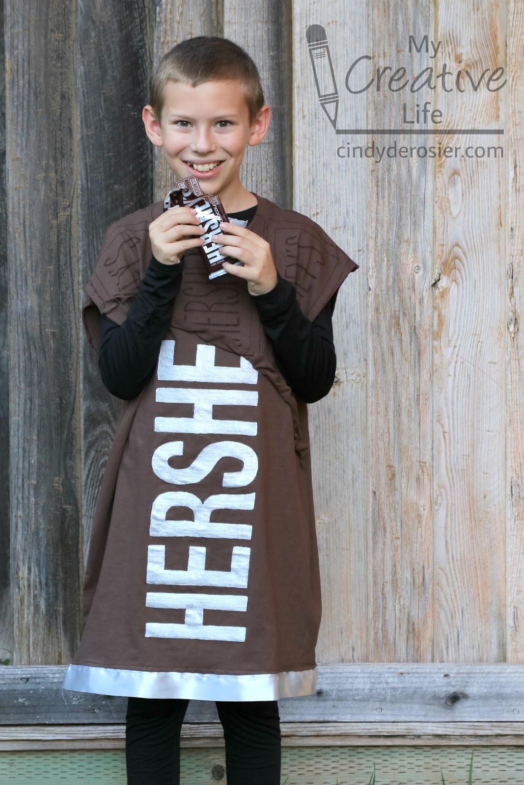 Cindy deRosier My Creative Life Hershey Bar Halloween Costume