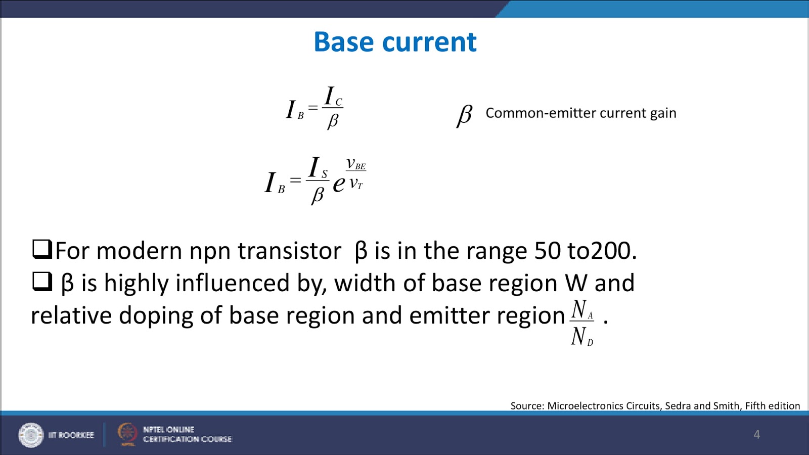Lecture 3 Bipolar Junction Transistor Modes of operation II