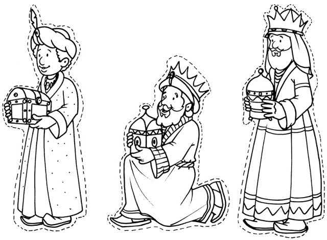 Laminas de La Biblia Para Colorear ,Imprimir y Recortar.: LOS REYES