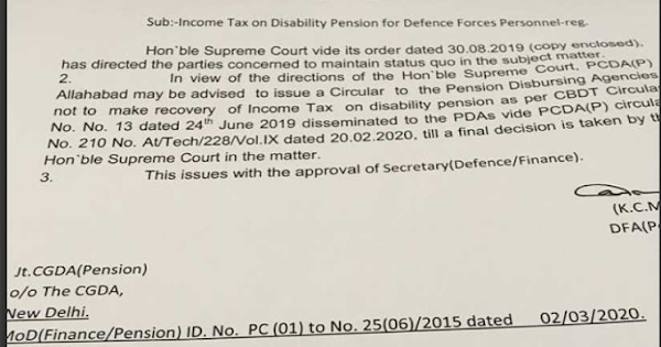 income-tax-on-disability-pension-for-defence-forces-personnel-status