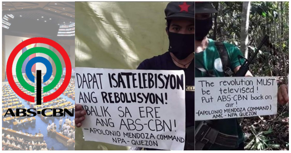 'I-Broadcast ang Rebolusyon' ABS-CBN, Kinampihan ng Teroristang NPA!