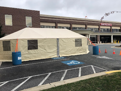 Rockville Nights Coronavirus Hospital Tents Erected Across Montgomery County But Don T Be Alarmed Health Officer Says