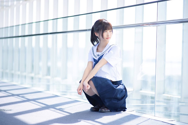 japan beautiful girl school uniform sailor