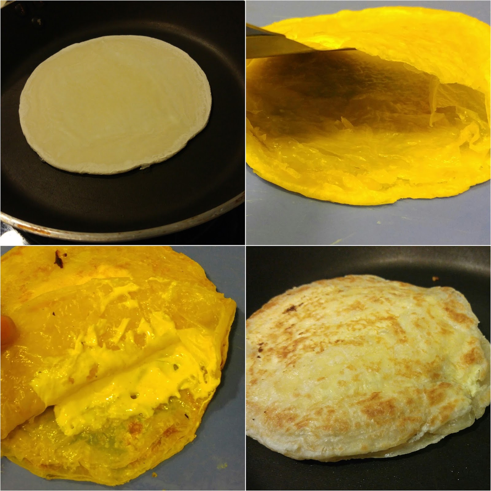芝士乳酪印度餡餅 Cheese and yoghurt stuffed roti prata ~ Rita Shum