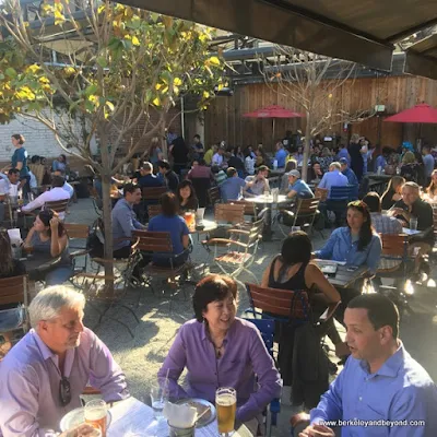 beer garden at Drake's Dealership in Oakland, California