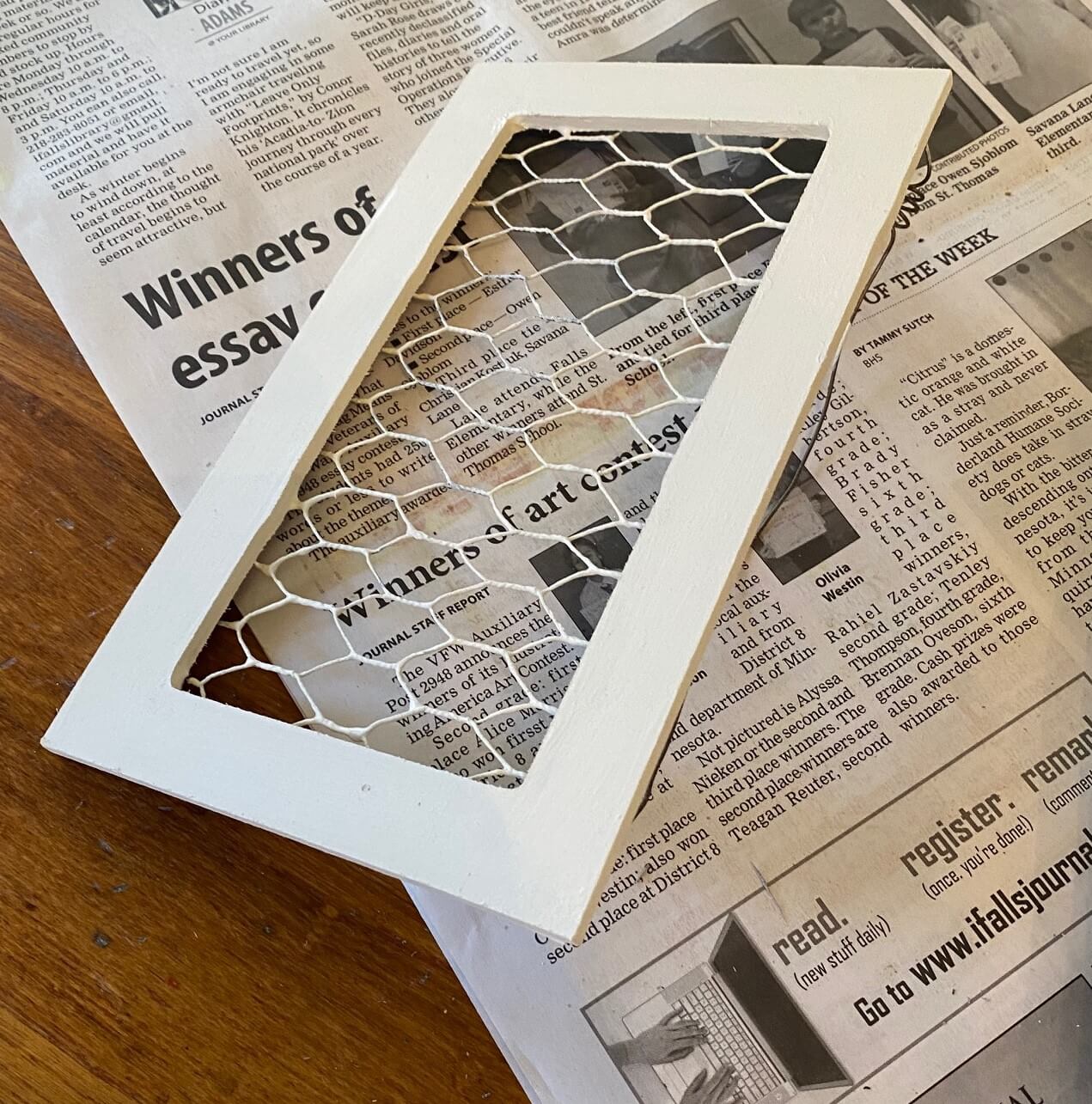 Dollar General Framed Cow Art Receives A Makeover Organized Clutter