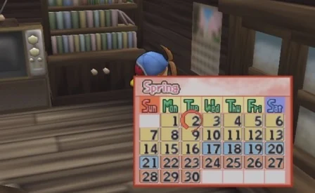 Calendar of Event - Harvest Moon: Save the Homeland