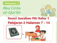 Kunci Jawaban Pai Kelas 1 Pelajaran 2 Halaman 7 14 Aku Cinta Al Qur An Kunci Jawaban