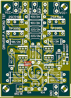 Membuat Driver Micro TEF PCB Amplifire
