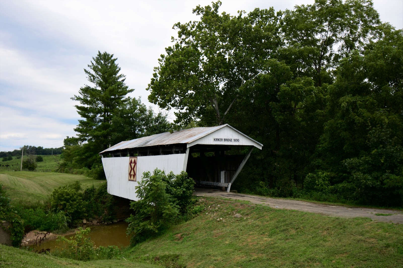 COVERED BRIDGES IN OHIO + KIRKER COVERED BRIDGE WEST UNION, OHIO