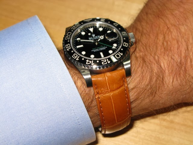 rolex on leather strap