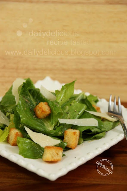 dailydelicious: Caesar salad: Easier than you ever think!