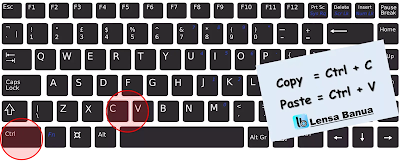 Cara copy paste menggunakan tombol keyboard di laptop atau komputer