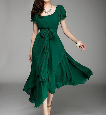 green jade dress