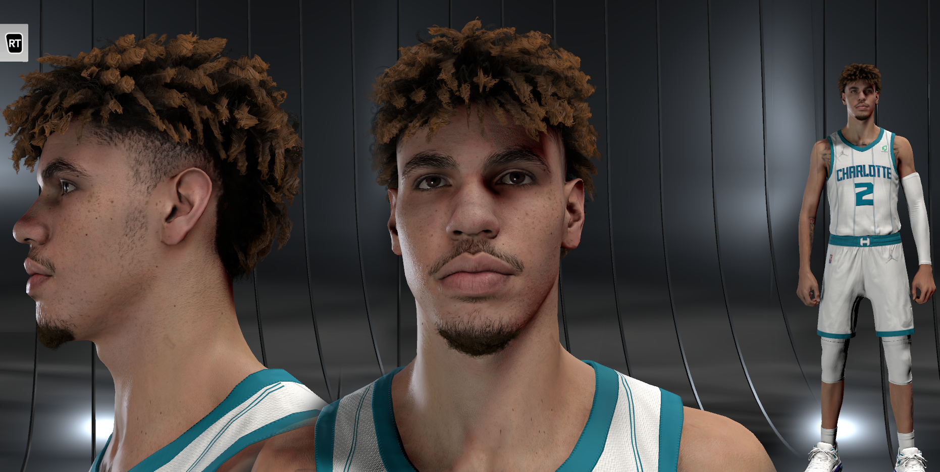 NBA 2K22 LaMelo Ball Cyberface V2 and Body Model Update by PPP