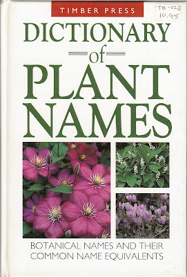 Dictionary of Plant Name - Front Cover