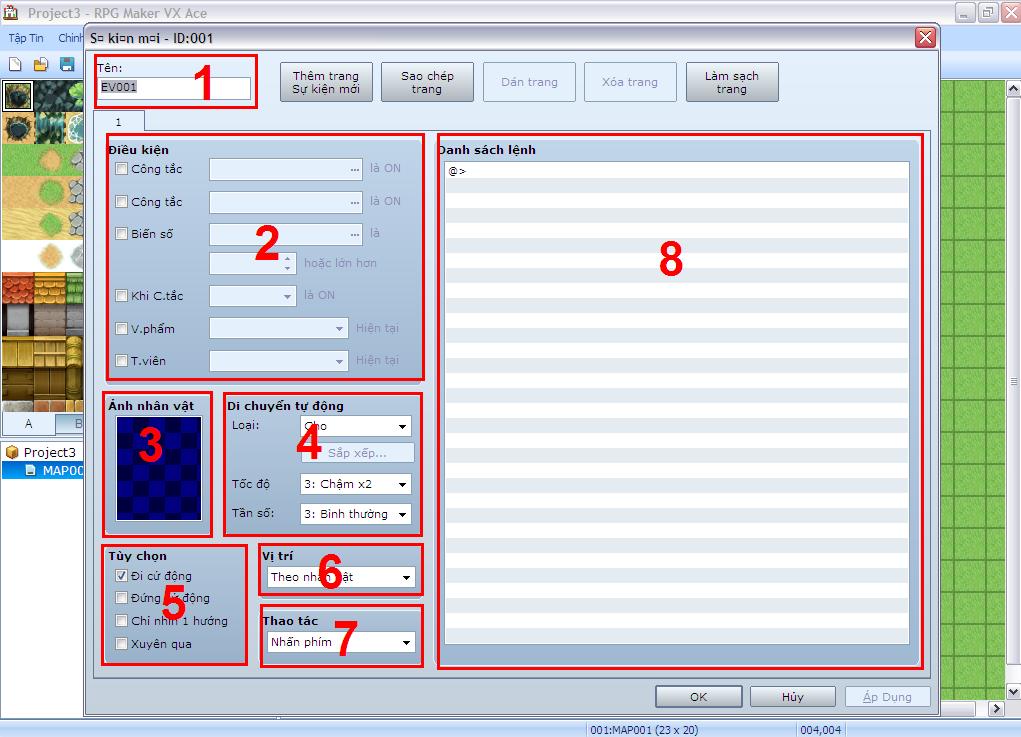 Bài 5: Hướng Dẫn : Event ( Phần 1 ) ~ RPG Maker VX Ace Việt Nam