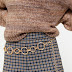 Fashion golden waist belt