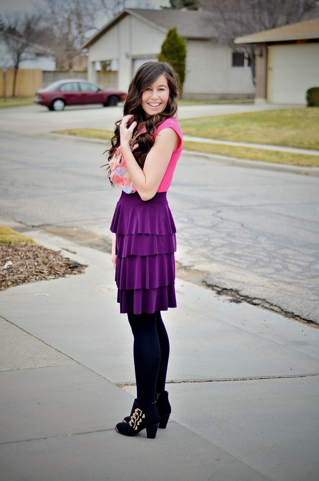 Love, Iris Review Kosher Casual Ruffle Skirt