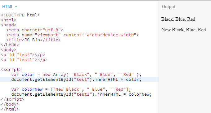 What is javascript array? - Online Tutorial For JavaScript, ReactJS ...