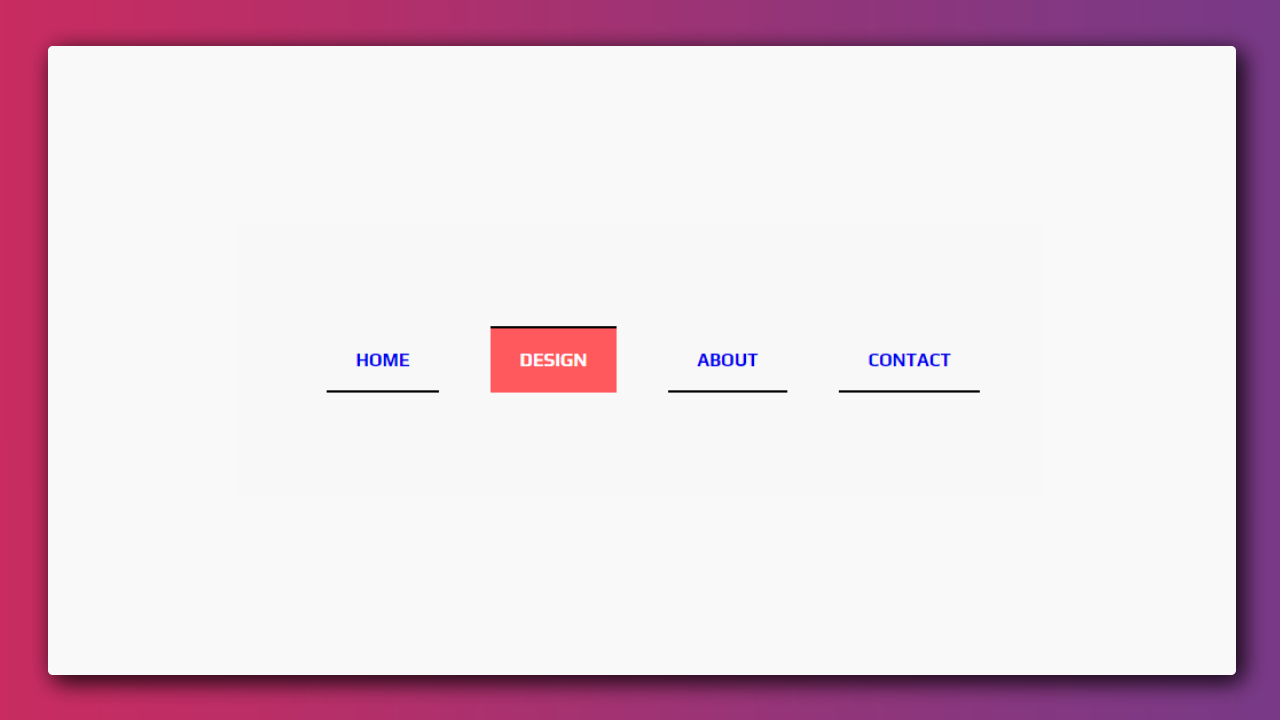 Navigation Bar With Hover Animation | HTML And CSS | RUSTCODE