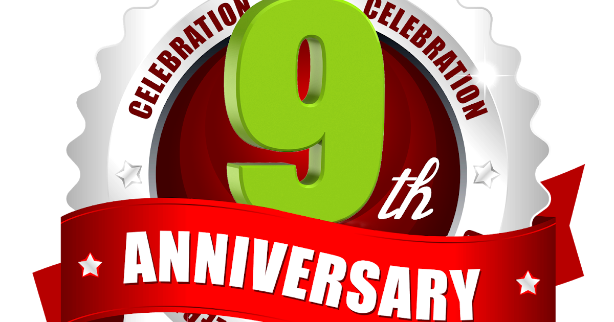 9th anniversary ping logo with red ribbon | naveengfx