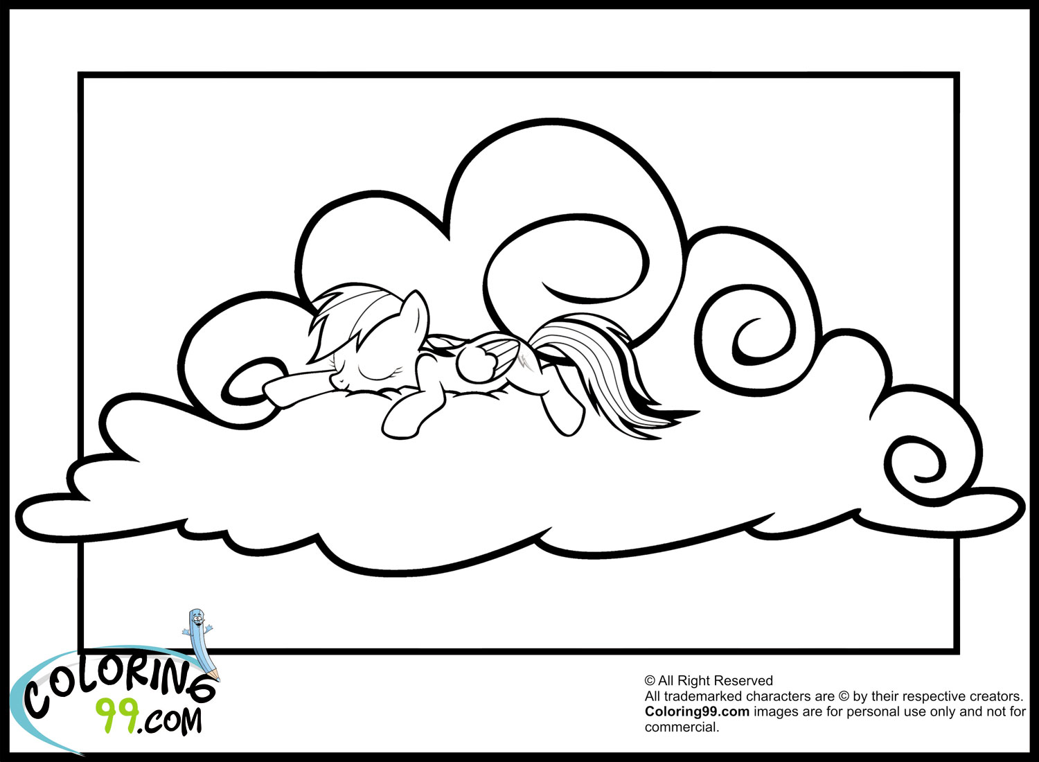 Rainbow Dash Coloring Pages | Minister Coloring