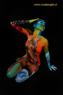 cuerpos pintados Chile bodypaint