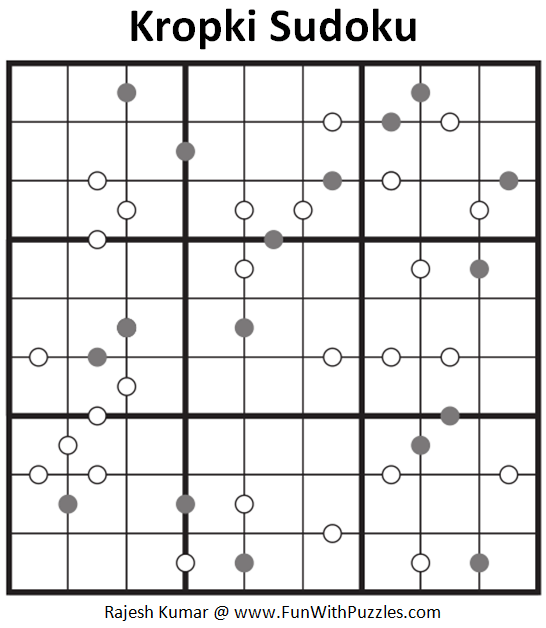 Kropki Sudoku Puzzle (Fun with Sudoku #307)