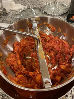 puree using food mill, or blender