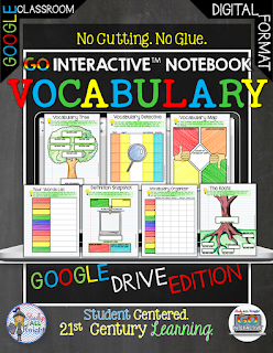 Are you wondering how to build vocabulary lessons using digital interactive notebooks and Google Apps? Look no further! This article has everything you'll need for your 4th, 5th, 6th, 7th, 8th, 9th, 10th, 11th, or 12th grade students! Find out how one digital document can make boring vocabulary instruction meaningful, fun, AND engaging! Upper elementary, middle school, and high school students will all benefit from this amazing resource!