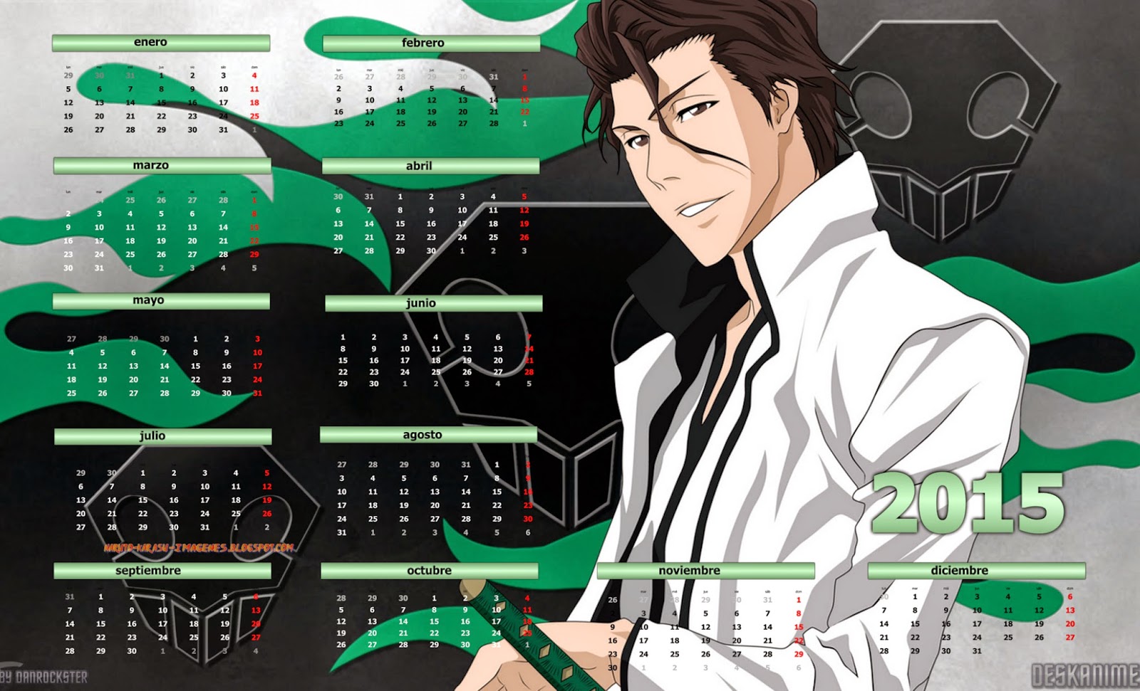 calendario anime bleach 2015