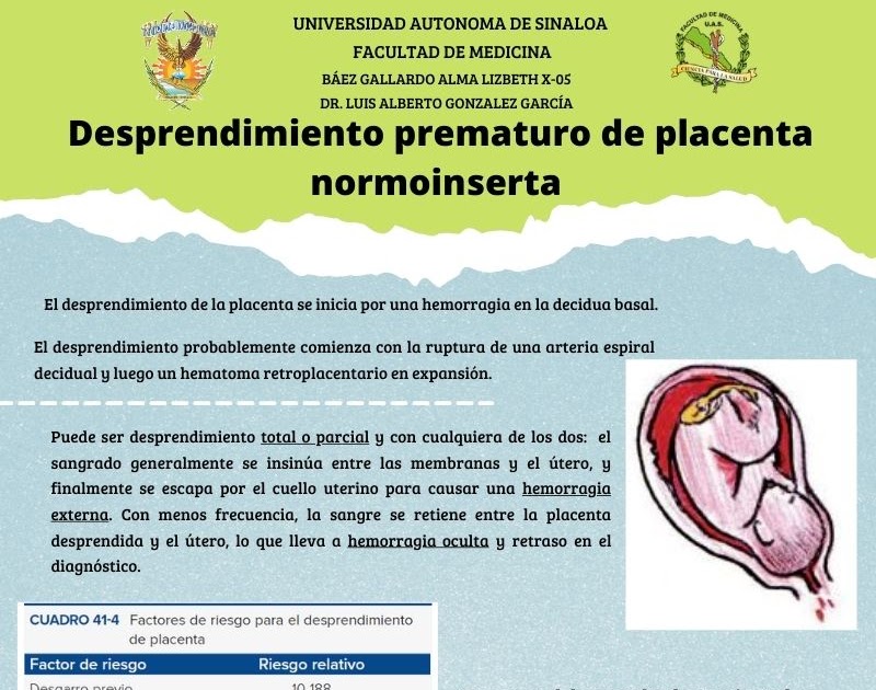 Desprendimiento prematuro de placenta normoinserta