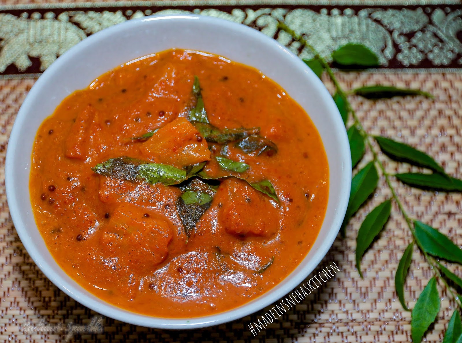 MADE IN SNEHA'S KITCHEN Pineapple Gojju Tangy Spicy Pineapple Curry