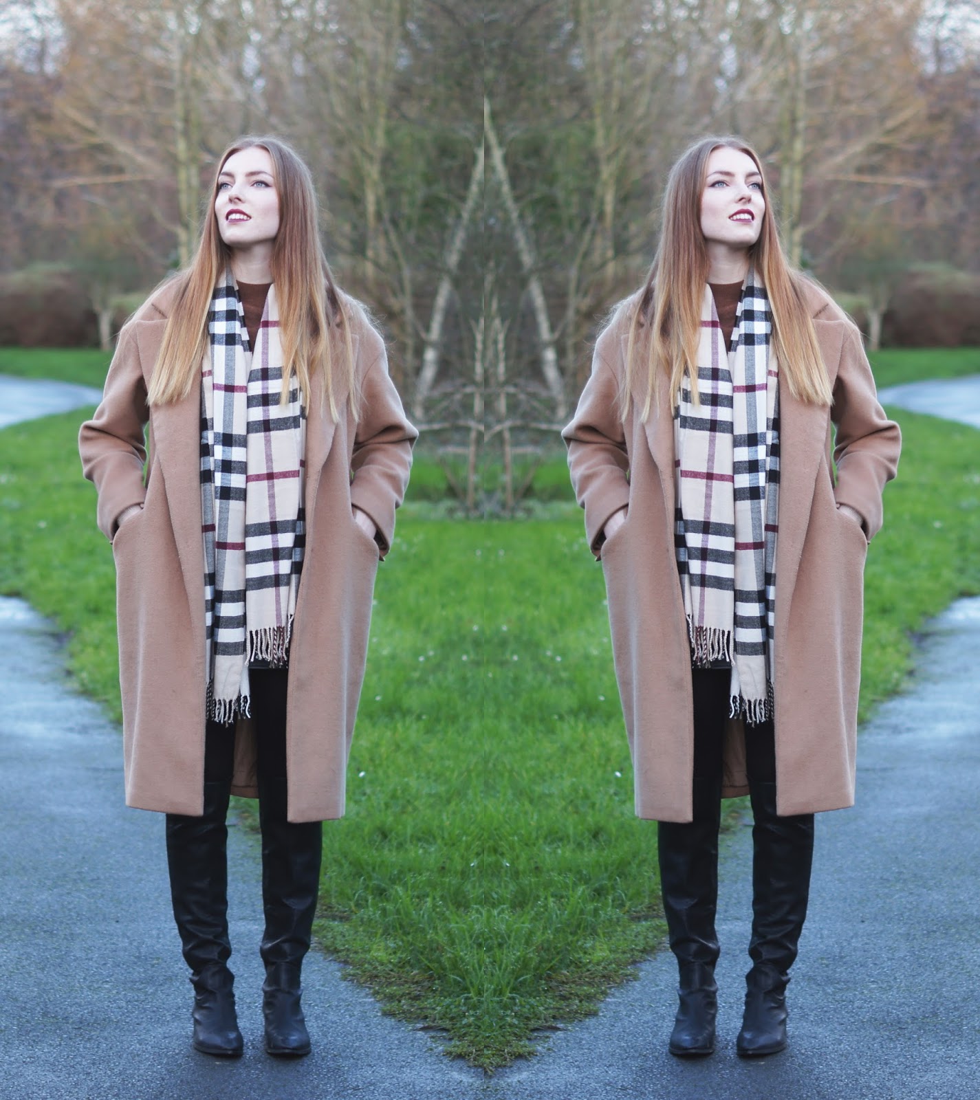 burberry scarf outfit