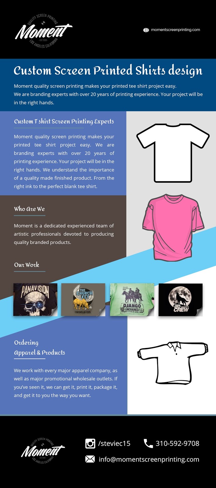 Custom Screen Printed Shirts design Moment Screen Printing