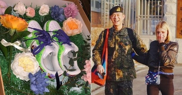 Beenzino gifts his girlfriend personalized sneakers to thank her for